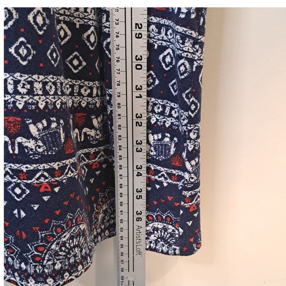 No Boundaries Womens XXL Boho Elephant Print Crochet Lace Racerback Mini Dress - Picture 7 of 11